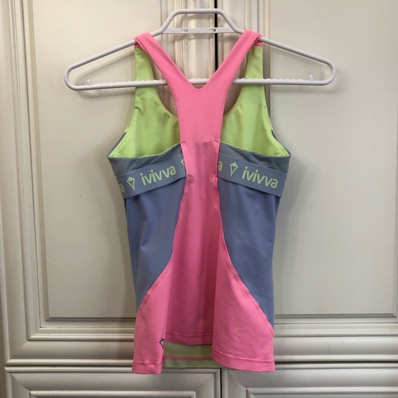 Ivivva by Lululemon girl’s tank top with bra liner - Picture 5 of 9